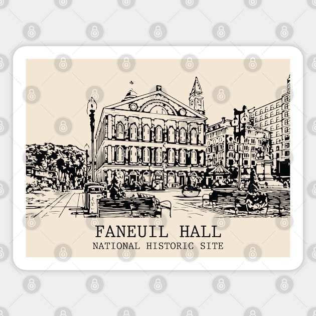 Faneuil Hall National Historic Site Magnet by Lakeric